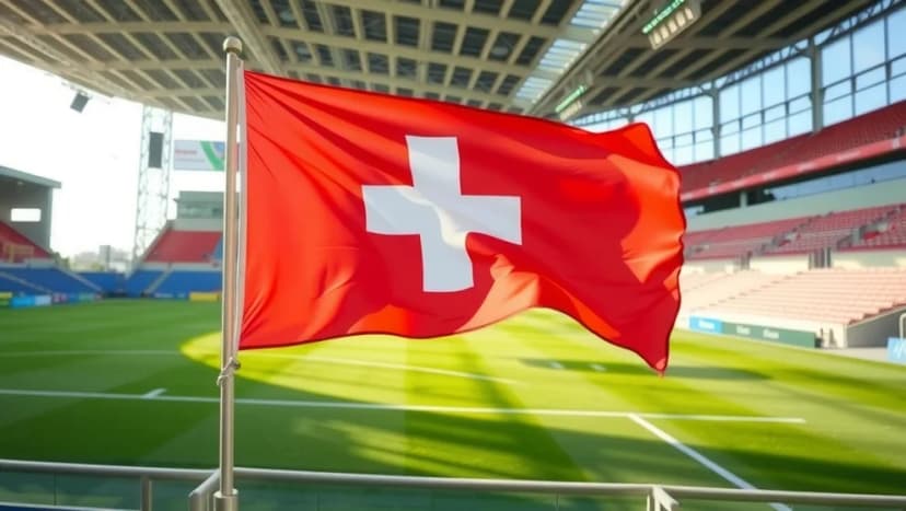 Schweiz herrlandslag i fotboll spelar bra